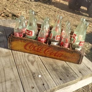 Antique coke caddie